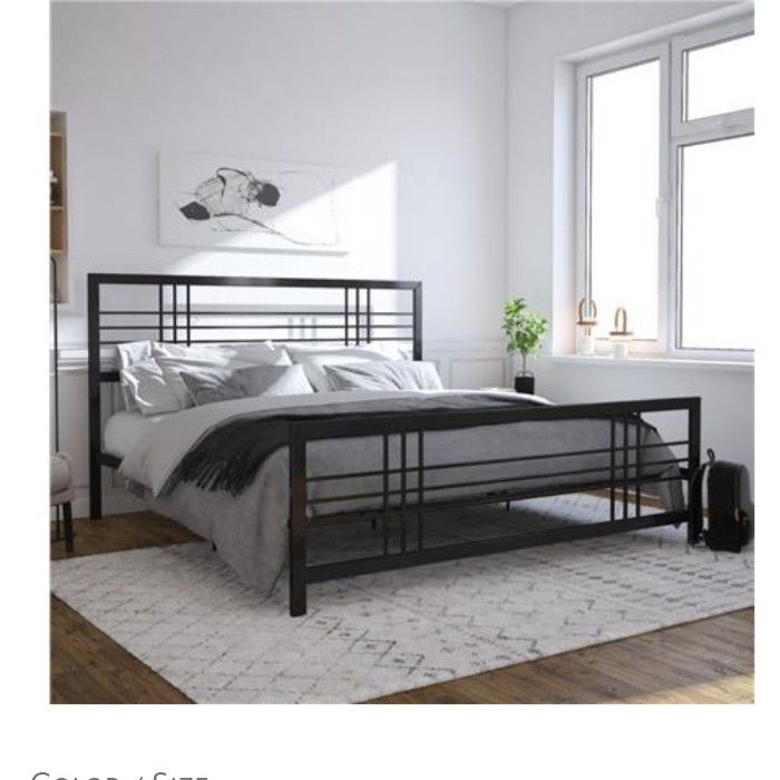 New king bed frame mattress not included