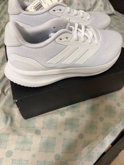 Size 8 white adidas
