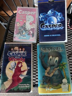 4 Casper the friendly ghost VHS  tapes
