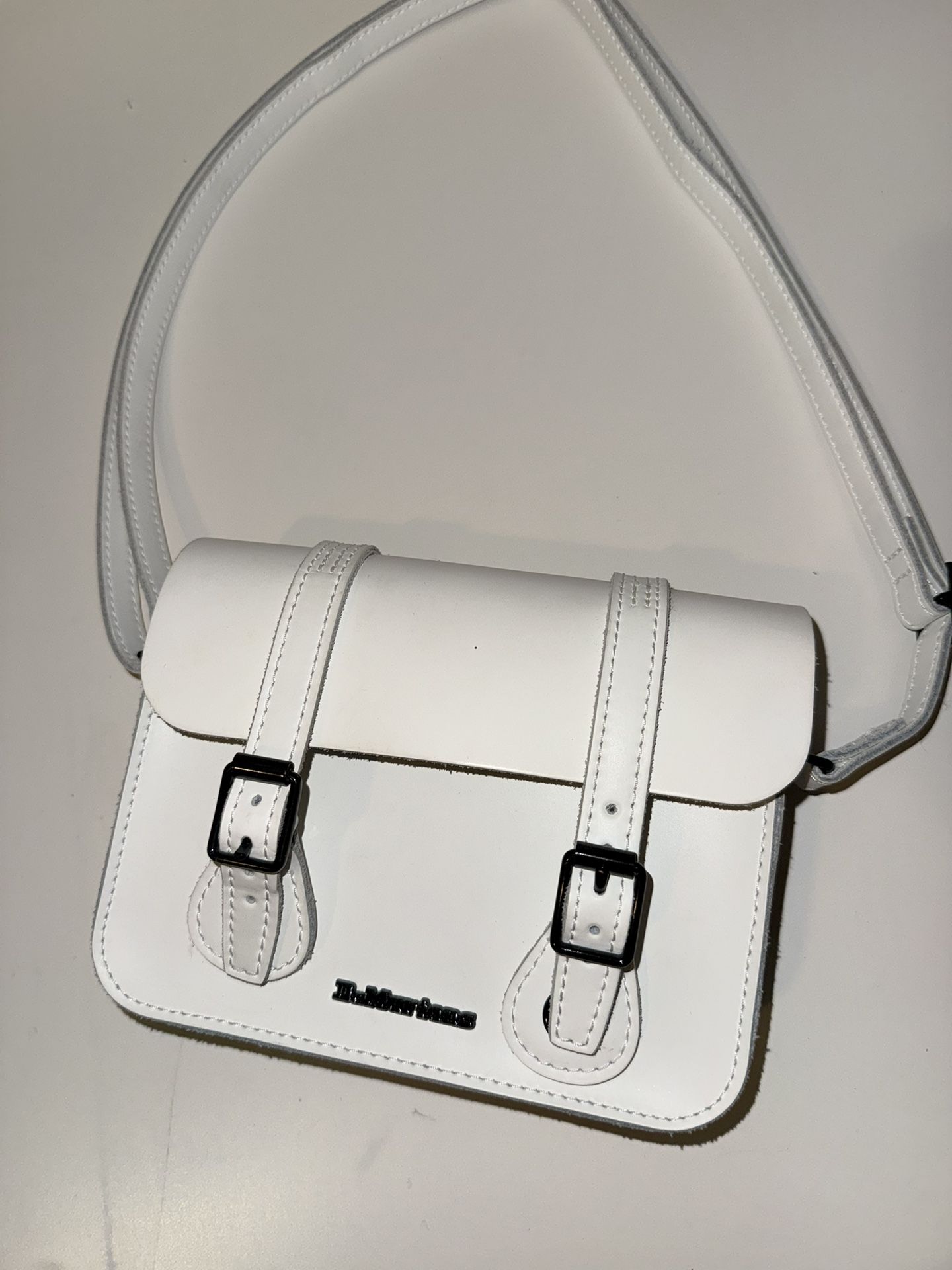 Dr. Martens White 7in Satchel