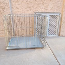 Dog Kennel & Dog Gate - $25.00