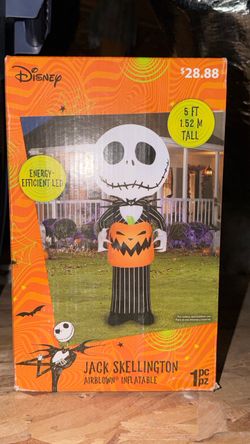 Disney Jack Skellington Airblown Inflatable 5 FT