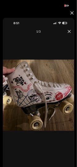 Custom Painted Quad Roller Skates