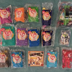 1990s-2000s McDonald’s & Burger King Kid’s Meal Toys — 14 Packaged Toys