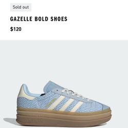  GAZELLE BOLD SHOES SIZE 5 1/2