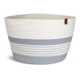 Brand New Large Woven Cotton Rope Storage Basket