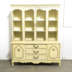 French Provincial China Cabinet 