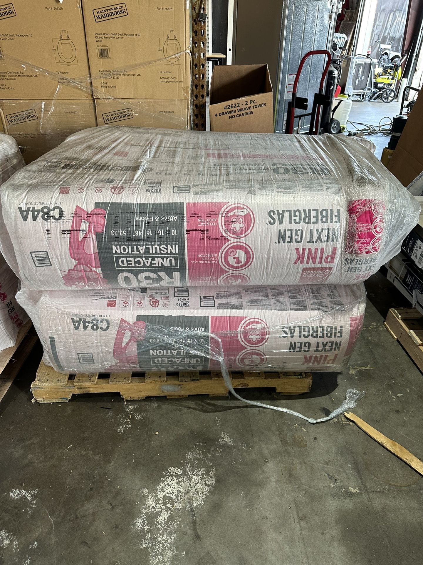 Owens Corning R-30 Kraft Faced Fiberglass Insulation Batt 16 in. x 48 in. (8-Bags)