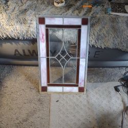 Vintage Stained Glass Window 