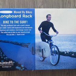 Longboard surfboard Bike Rack - Moved by bikes