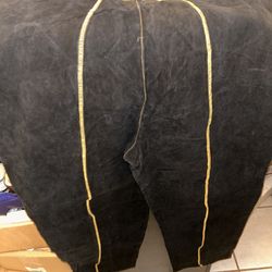 New Women’s Black Suede Pants 22