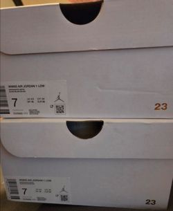 Nike Wmns Air Jordan 1 Low White Size 7