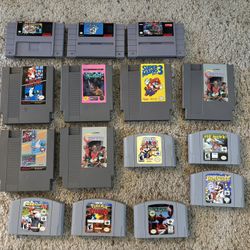 Nintendo NES/SNES/N64 games for sale!