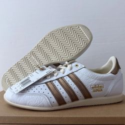 Women's Adidas Originals Japan Shoes - Cloud White Preloved Brown - Size 7.5, 9.5