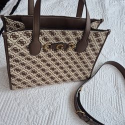 Brand New. Never Used."GUESS " Tote w/ Crossbody Strap