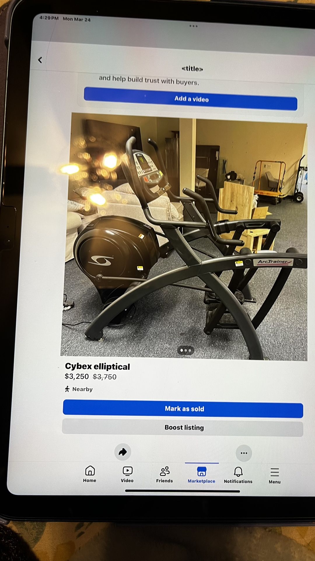 Cybex elliptical