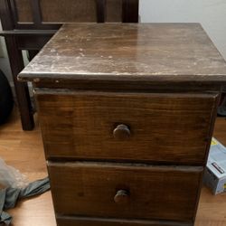 Wooden Nightstand
