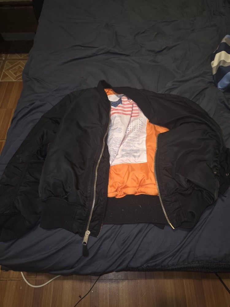 Alpha Industries Bomber Jacket Sz XL
