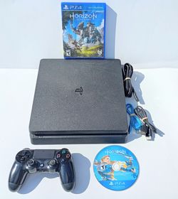 PS4 Slim Sony PlayStation 4 1TB System Console w Horizon Zero Dawn PS4 slim