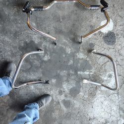 Harley Davidson Softail Moustache Engine Crash Bar And Saddle Bag Crash Bars