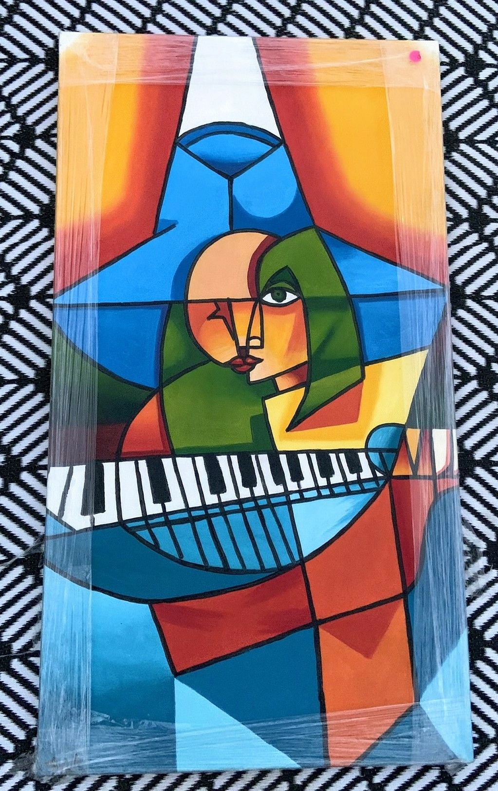 Streteched Piano Musical Painting