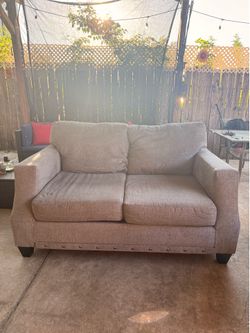 Love seat.    Sofa