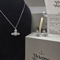 Vivienne Westwood DARLENE PENDANT and earrings set