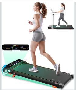 Walking Pad Treadmill with Incline and Handle Bar,Treadmills for Home and Office,340 Lb Capacity,4 in 1 Portable Under Desk Treadmill with Control,Lar