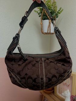 Vintage Coach Chocolate Brown hobo