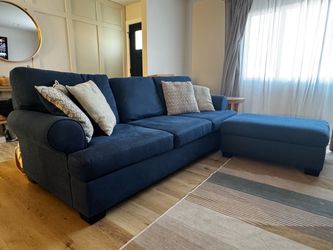 Couch and ottoman - living spaces
