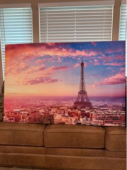 Paris Eiffel Tower Canvas Wall Art