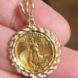 14k And 22k Gold,  Pendant  Gold,