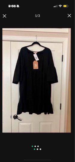 NWT black boutique dress