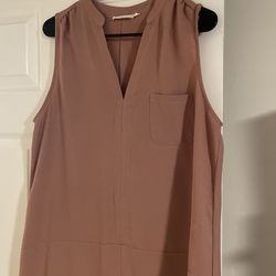 Loose Dress -Salmon  Color 