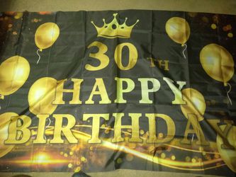 30th Birthday banner