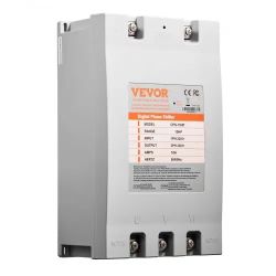 224}3 Phase Converter - 15HP 53A 220V Single Phase to 3 Phase Converter, 220V Input/Output, Digital Phase Shifter for Residential & Light Commercial U