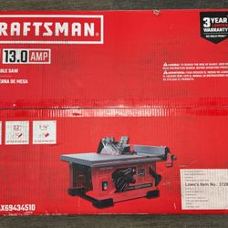CRAFTSMAN CMXETAX(contact info removed)0 8.25" 13 Amp  Portable Benchtop Table Saw