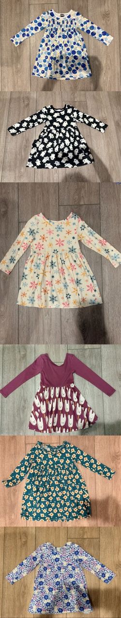 Girls Long Sleeve Dress Bundle (Size 4-5T / 110cm) – 12 Dresses