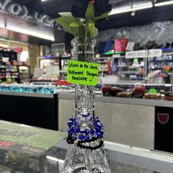 Glow In The Dark Glass Vase
