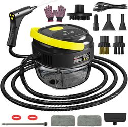 Handheld Steam Cleaner, 2500W High Temperature Pressurized Machine, 1.7L Water Tank, Handle-Controlled Steam Output, Portable Cleaning Steamer for Hom