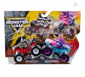 Monster Jam Racing Stripes vs Sparkle Smash 1:64 Diecast 2-Pack 2020