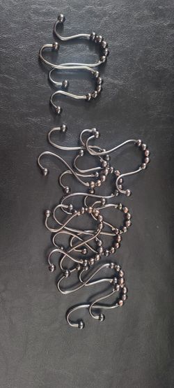 Shower curtain hooks