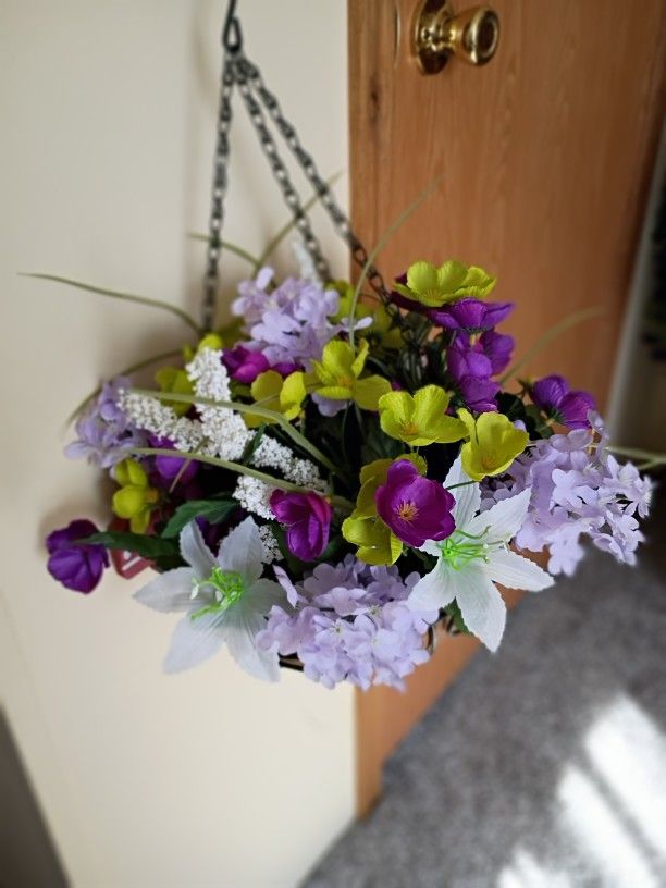 Hanging Basket Artificial Flowers