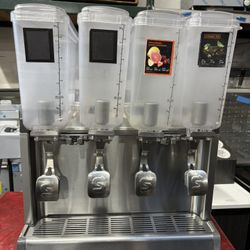 4 Flavor Juice Fountain Crathco Restaurant Cold Drink Dispenser Refrigerated Horchata Juice Tea NSF 