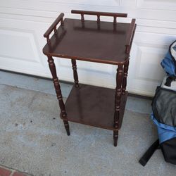 Small Table Small End Table Shelf Side Table Vintage