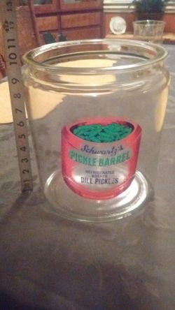 Vintage pickle jar $25