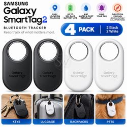 Samsung Galaxy SmartTag2 Bluetooth GPS Location Tracker Smart Tag Android 4 PACK