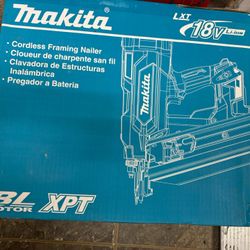 Makita New 21 Framing Nailer 18v