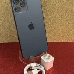 IPhone 12 Pro Max (128gb) Blue UNLOCKED, Excellent Condition 