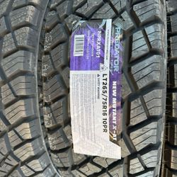 LT 265 75 16 Predator New Mutant X-AT Tires New Set 10 Ply